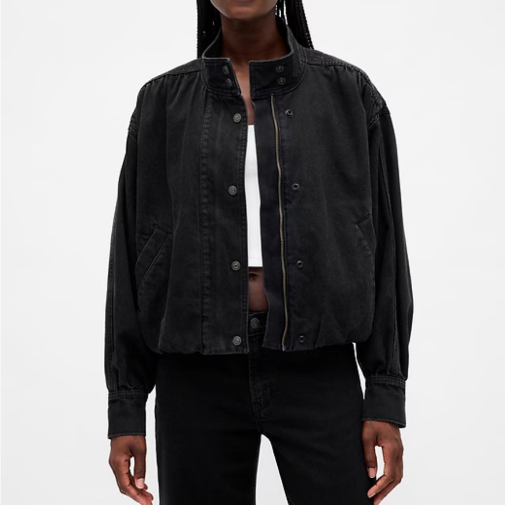 GAP Black Bomber Jacket